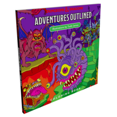 Dungeons & Dragons - Adventures Outlined - Coloring Book